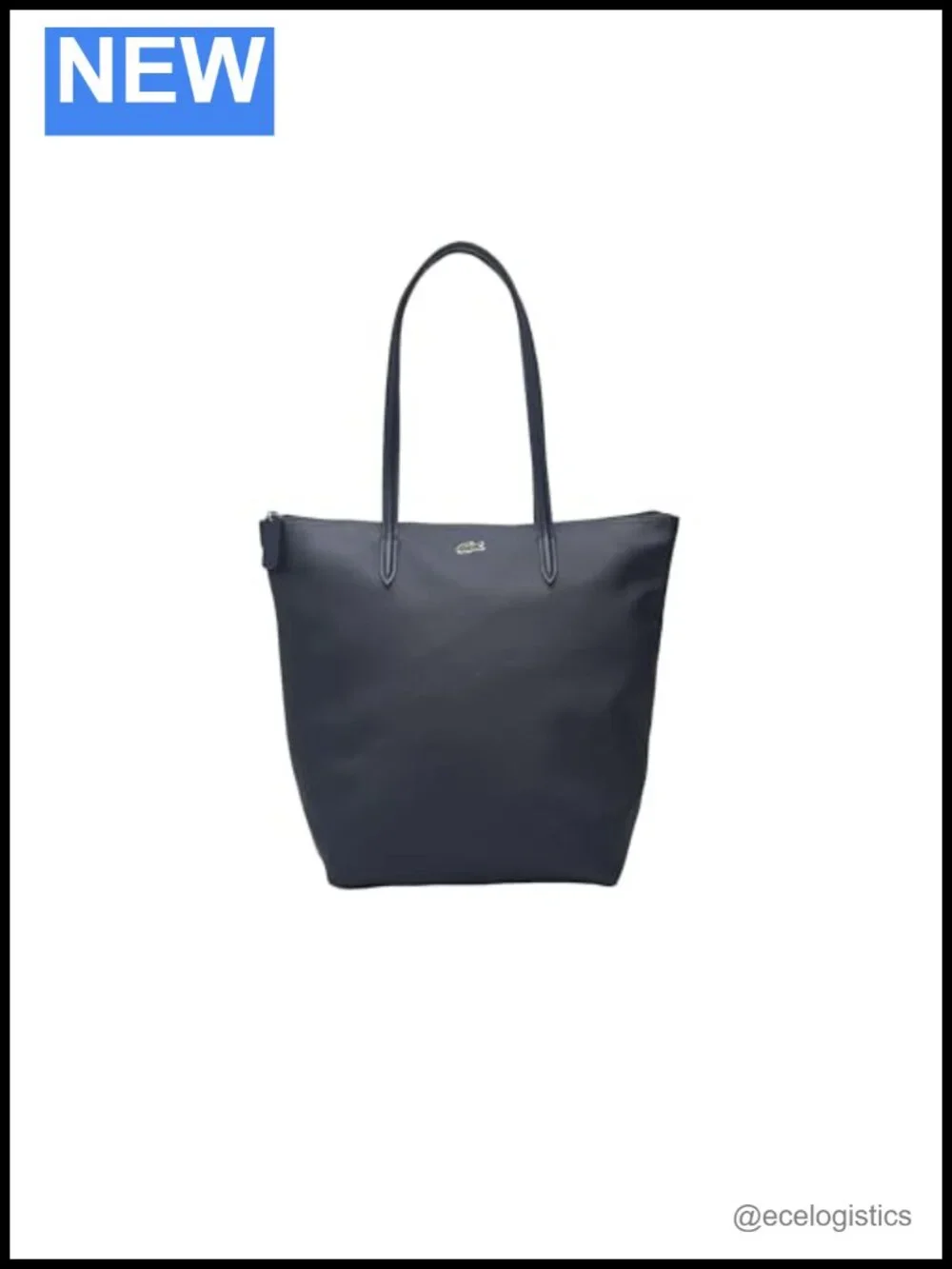 Lacoste Recycled PVC Vertical Tote Shoulder Bag Laptop